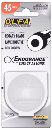 Olfa 45mm Endurance Rotary Blades – 2 Pack